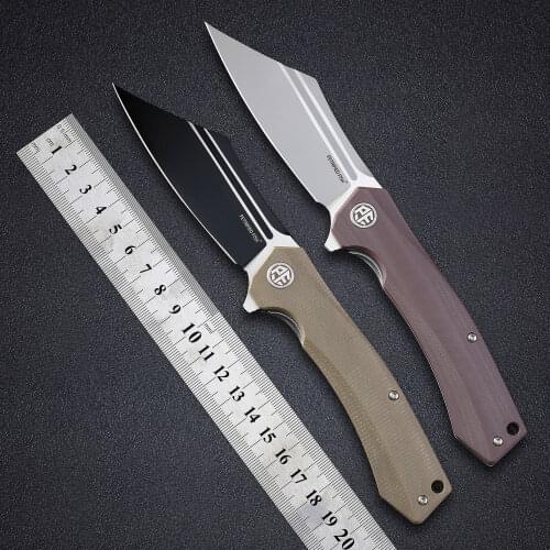 Petrified fish original folding knife outdoor G10 handle D2 steel EDC camping survival pocket hunting knives PF939