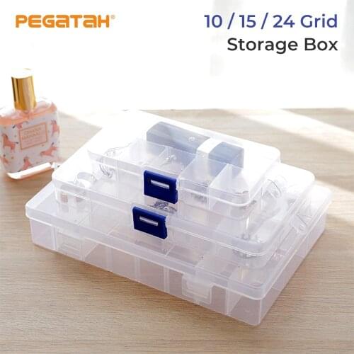 Plastic Organizer beads storage box Container Screw Holder Case Practical Compartment Jewelry Earring Display case organizer