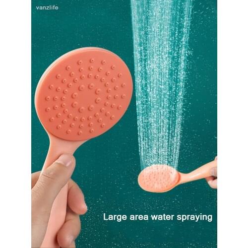 Simple handheld shower shower nozzle household plastic bath shower bath water heater nozzle Light and light shower head