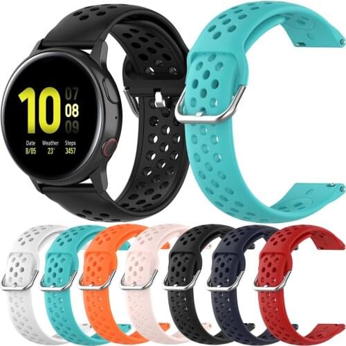 For Samsung Galaxy Watch Active 1 2 Soft Silicone Band Loop For Samsung Galaxy Watch 42mm Gear S2 Watch 3 41mm Wrist Band Correa