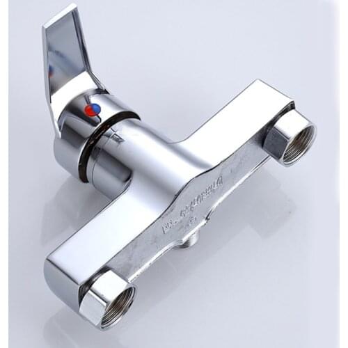 OOTDTY Bathtub Hot and Cold Mixing Water Faucet Sink Spray Double Shower Head Deck Mounted Basin Mixer Taps Home Improvement