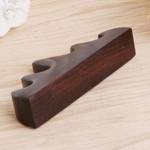 Vintage Wooden Brush Rest Stand Chinese Calligraphy Pen Rack Holder M17F