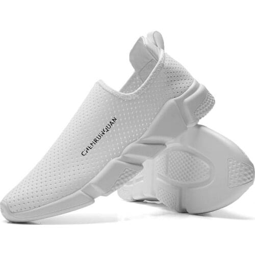 Womans Shoes Fashion 2019 Sneakers Women Casual Shoes White Breathable Slip-On Chunky Unisex Couple Walking Ladies Calzado Mujer