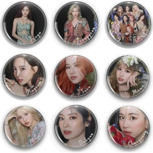 1pcs Kpop Twice Brooch Return Album Badge for fans badge HD photo print K-pop twice new arrivals