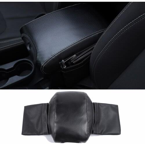NHAUTP 1Pcs Multifunction Stowing Tidying Storage Bag For Jeep Wrangler JK 2011-2017 Armrest Box Pad Cover
