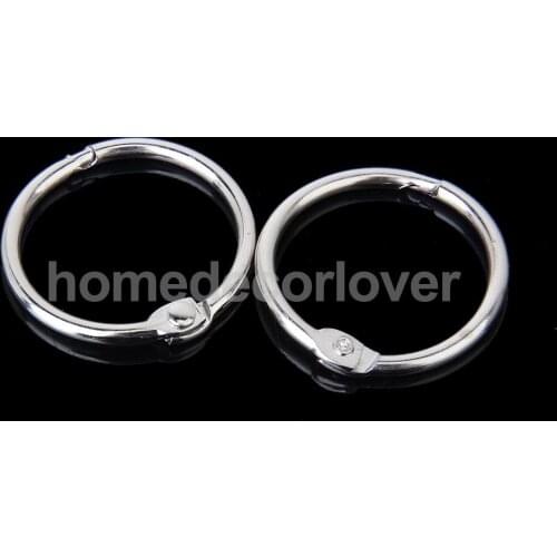 10Pcs 65 mm Hinged Rings - Binder Crafts Metal Split Hinge Album Scrapbooking