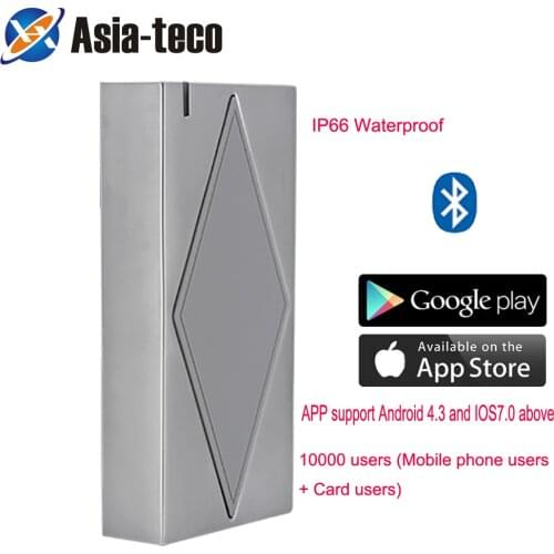 10000 user 125KHZ RFID S5-BT Bluetooth Metal Case IP66 waterproof Standalone Bluetooth Access Controler