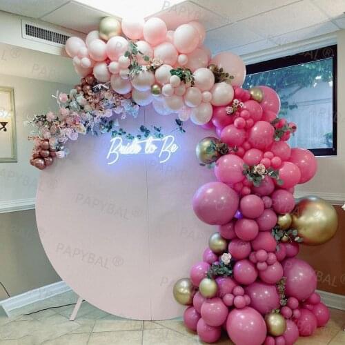 158pcs Rose Pink Balloons Arch Garland Birthday Christening Wedding Bridal Shower Baby Shower Backdrop Party Decors Globos Gifts