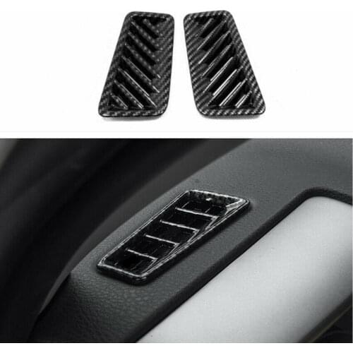 For 2019 for Toyota RAV4 Carbon fiber look Dashboard air condition vent trim 2pcs