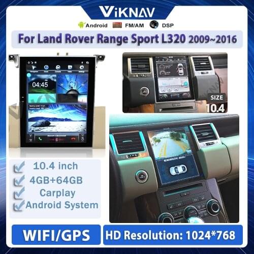 Tesla Style Android Car Radio for Land Rover Range Sport L320 2009~2016 car Stereo GPS Navigation Carplay Multimedia DVD Player