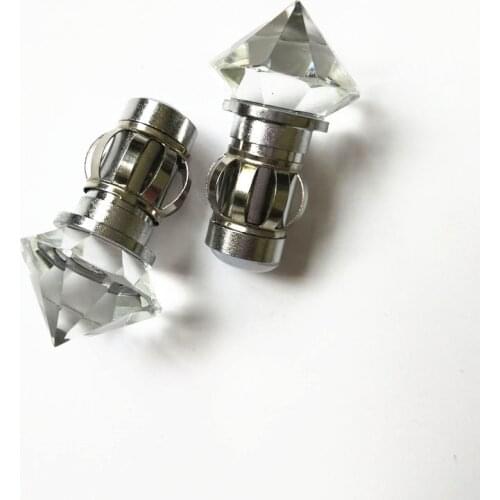 Shinning Optic Fiber Lighting Crystal End Fittings with Metal Fittings Fiber Optic Light Star End Fittings