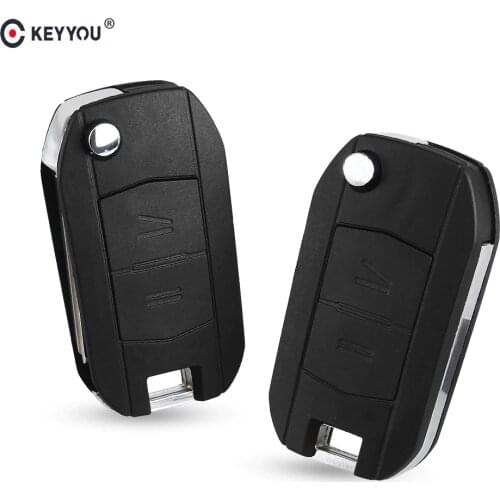 KEYYOU car flip Folding Key Shell For Vauxhall for Opel Corsa d C Combo Tigra Meriva Agila 2 Buttons Remote Key Case Cover Fob