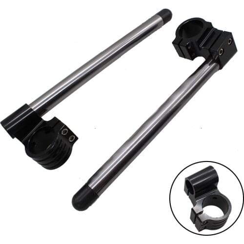For R1 1998-2019 R6 2005-2012 R6S 2006-2007 Motorcycle 50mm CNC clip on clip ons Adjustable Separate handle bars Fork handlebar