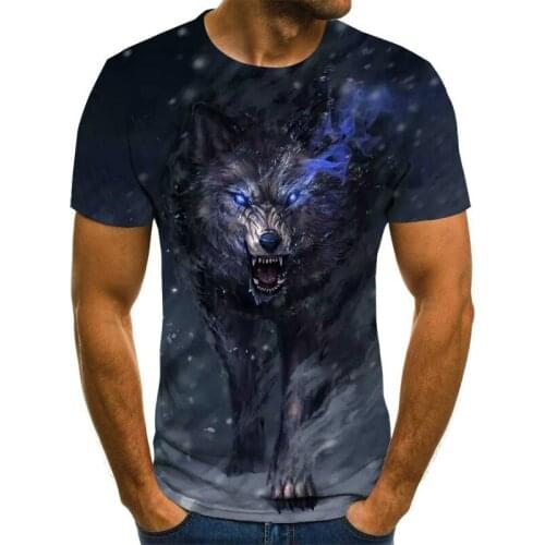 Short-sleeved T-shirt mens summer round neck casual printing polyester T-shirt youth casual half-sleeved shirt top mens trend