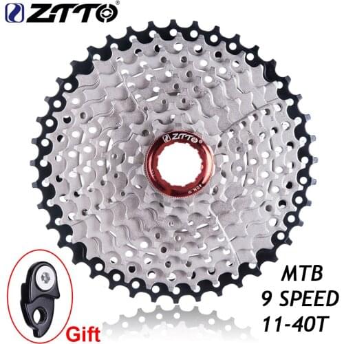 ZTTO Cassette Freewheel 9 Speed 11-40 T Wide Ratio Mountain Bike MTB Bicycle Cassette Flywheel Sprocket Compatible With Sunrace