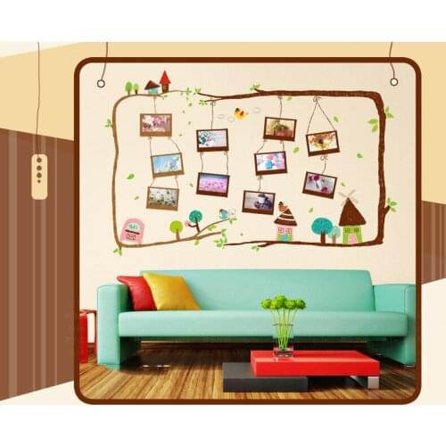 Creative Photo Frame Wall Stickers Home Living Room Decoration Bedroom Kids Room Art Wall Decals Living Room Home Decor Murals