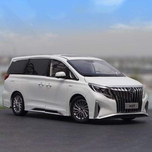 Diecast 1:18 GAC Trumpchi M8 GM8 Commercial MPV Alloy Car Model Decoration Souvenir Ornaments Display Vehicle Gift