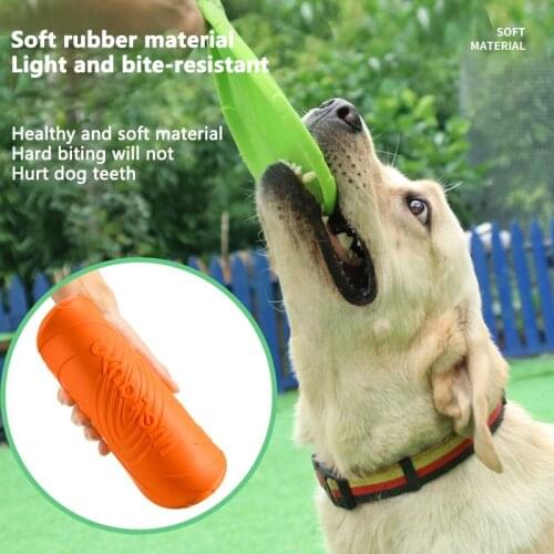 Material Silicone Flying Saucer Dog Toy Game Flying Discs Resistant Chew Puppy Training Interactive Pet Supplies