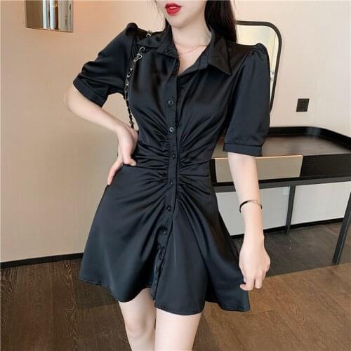 Fashion Casual Sundress Female Solid Dress