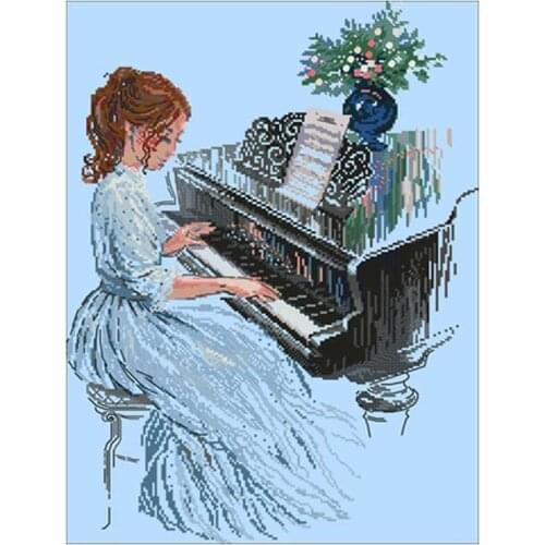 Soothing sound patterns counted 11CT 14CT Cross Stitch Set DIY Counted Cross-stitch Kits Embroidery Needlework Home Deco