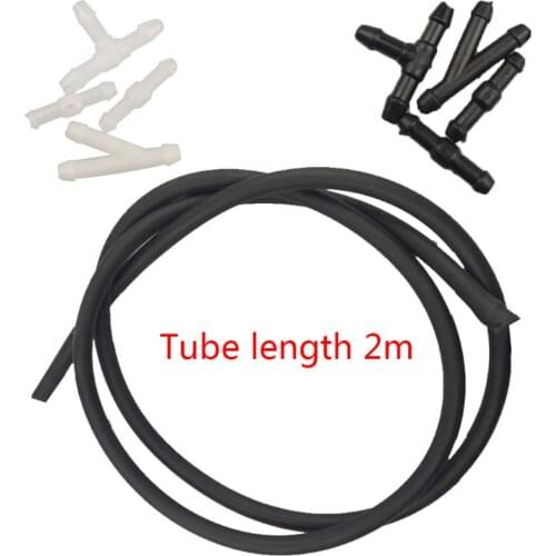 T3ED 5PCS Windshield Washer Hose kit Car Accessories Replacement Washer Nozzle Hose Connector Windshield Wiper Rubber Tube