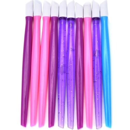 10Pcs/lot Nail Art Wrap Applications Hoof Stick Tools For Nail Beauty Foils Nail Stickers Cuticle Pusher