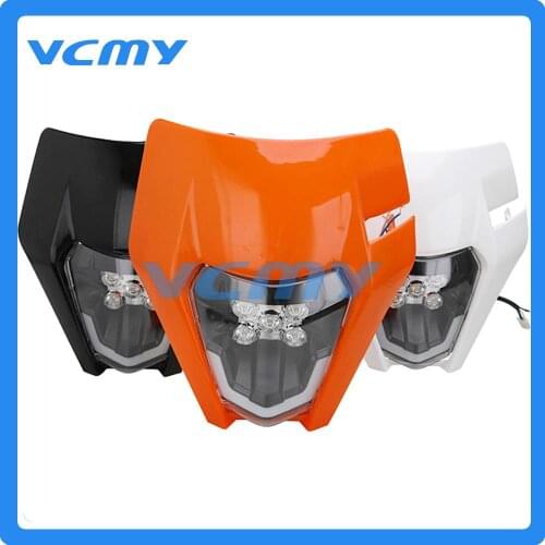 For KTM EXC xcw xc sx-f xc-w Six Days 125-450 690 LED Head Lamp Light Enduro Motorcycle New LED Headlight Headlamp