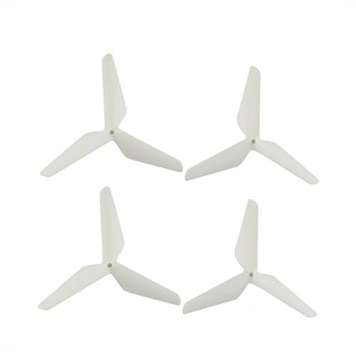 Plastic Upgraded Propellers 3 Leaf Blades for SYMA X5UC X5UW X5HW X5HC CW CCW Prop Rotor Blade DIY Replacement Part White Color