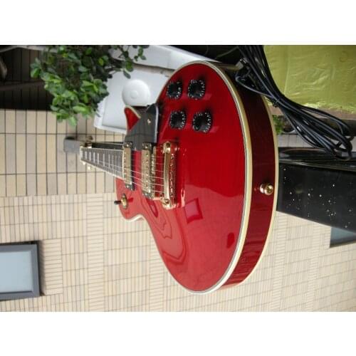 Custom shop 6 stings Custom red Electric Guitar,Rosewood fingerboard.Mahogany body guitarra.real photos 9yue7