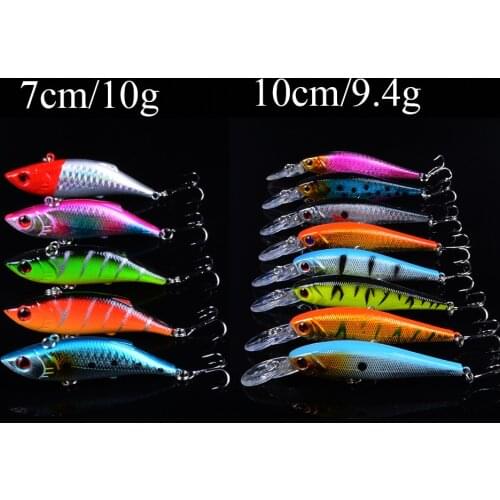 New Arrived Mixed 2 Models Crankbait Popper Fishing Lure VIB Iscas Artificial Lifelike Carp Fishing With 3D Eyes