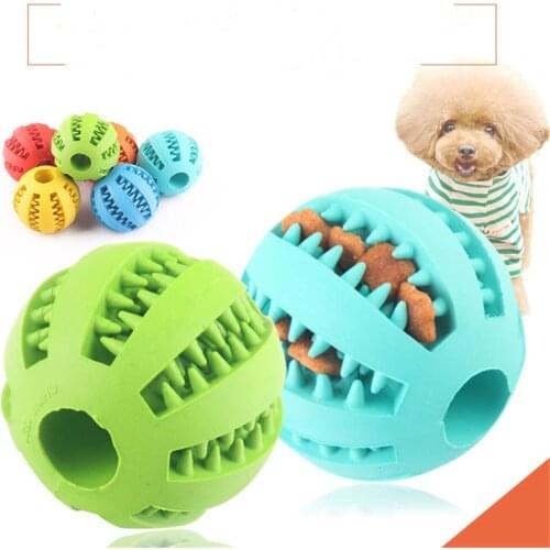 Toys for Dogs Rubber Dog Ball For Puppy Funny Dog Toys For Pet Puppies Large Dogs Tooth Cleaning Snack Ball Toy For Pet Products