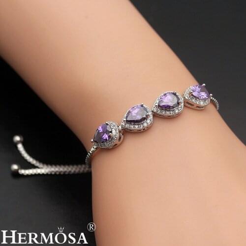 Hermosa Christmas Gift 3 Colors Adjustable Bracelets Pull Tie Chain Bracelet 2-9'' Friendship Hot Xmas Party