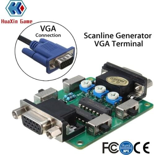 Scanline Generator VGA Connection For Vintage Games Gamers MAME Arcade Machine