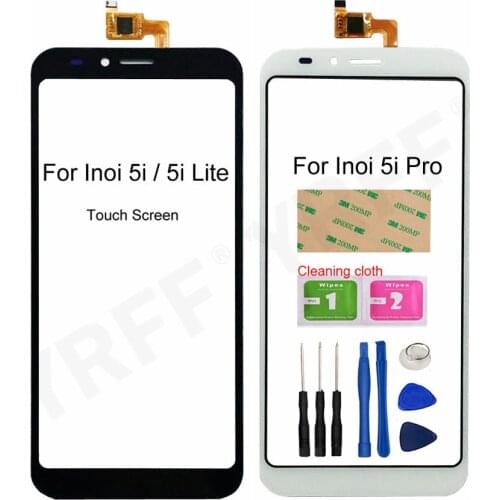 Glass Touch Screen For Inoi 5i / 5i Lite / 5i Pro Touch Screen Digitizer Sensor Front Glass Panel Replacement Parts