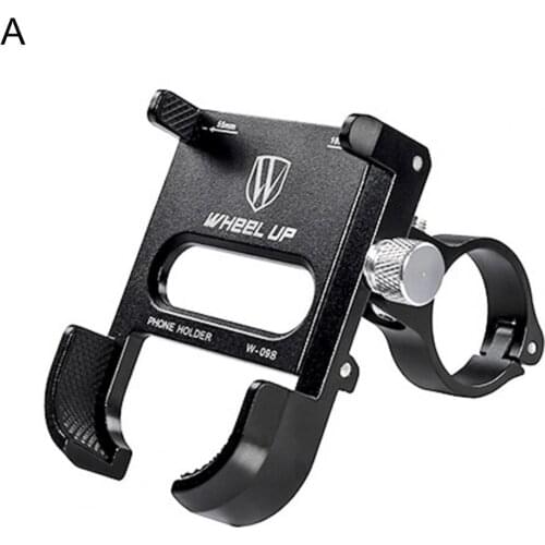 Wheel Up Phone Holder Phone Protection Rotatory Aluminum Alloy Handlebar Mount Adjustable Phone Bracket for Bike Racks Bracket