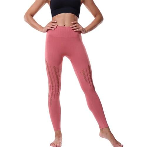 Women Gym Yoga Seamless Pants Sports Clothes Stretchy High Waist Athletic Exercise Fitness Leggings Activewear Pants
