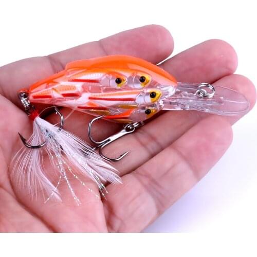 1pcs Fishing Lure Minnow Crankbait 7.5cm 9g Saltwater Bass Pike Hard Baits Fishing Tackle Swimbait