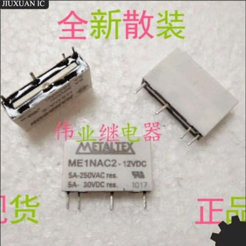10pcs/lot 100% original genuine relay:ME1NAC2 12VDC 5A 4pins