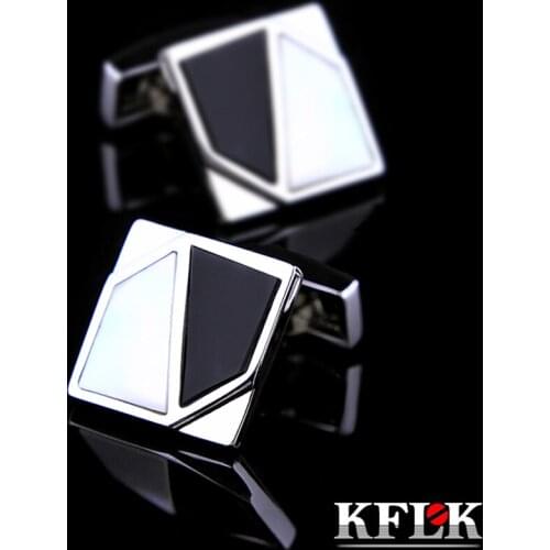 2 Colors KFLK 2020 Luxury shirt cufflinks for mens gifts Brand cuff buttons Shell cuff links High Quality abotoaduras Jewelry