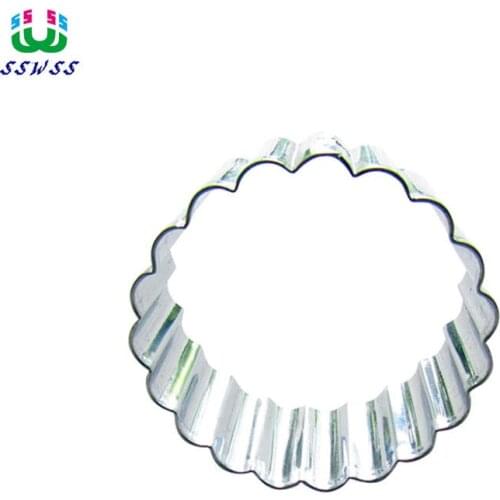 4.8 CM Wave Circle Shaped Cake Cookie Biscuit Baking Molds,Mousse Cake Decorating Fondant Cutters Tools,Direct Selling