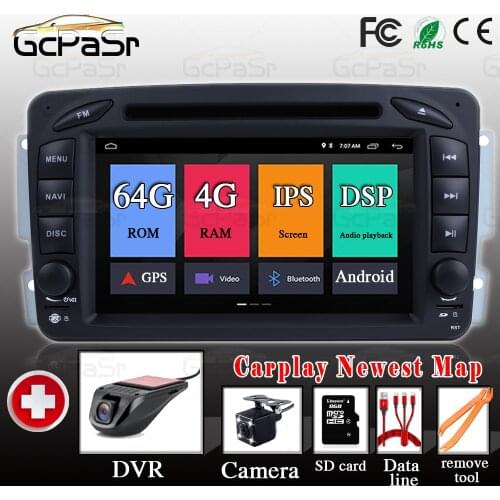 USB HD DSP GPS Android 10 Car Radio Multimedia 2 Din for Mercedes W209 Benz Vito W639 W168 Vaneo Clk W203 W210 M/ML navegación