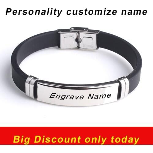 BLACK SESAME Engraved Bracelets
