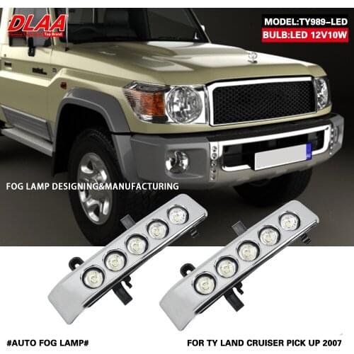 DLAA For LAND CRUISER PICK UP 2007 Front Fog Lights Car Styling Spot Light Fog Lamps With Switch - 1 Pair