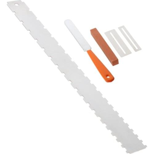 Guitar Neck Notched Straight Edge Fret Files Luthiers Tool for Most Electric Guitars Frets