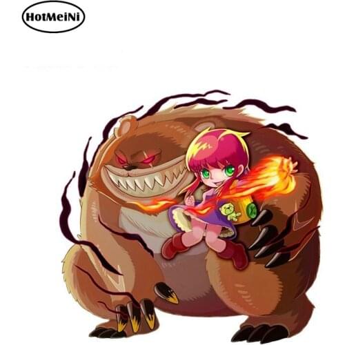 HotMeiNi 13cm x 12.8cm Funny Annie LOL Graphics Car Stickers and Decals 3D Cute Vinyl Car Wrap Waterproof Laptop Auto Decal