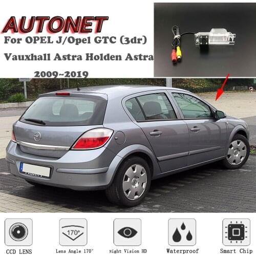 AUTONET HD Night Vision Backup Rear View camera For OPEL J/Opel GTC (3dr) Vauxhall Astra Holden Astra 2009~2019