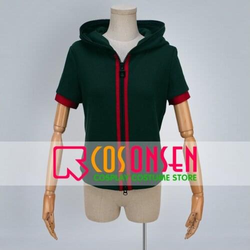 COSPLAYONSEN Dangan Ronpa Magazine Makoto Naegi Cosplay Costume Short Sleeve Jacket