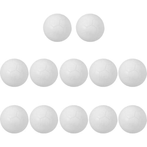 MagiDeal 12 Pieces 32mm White Soccer Table Football Foosball Balls Fussball Ball New