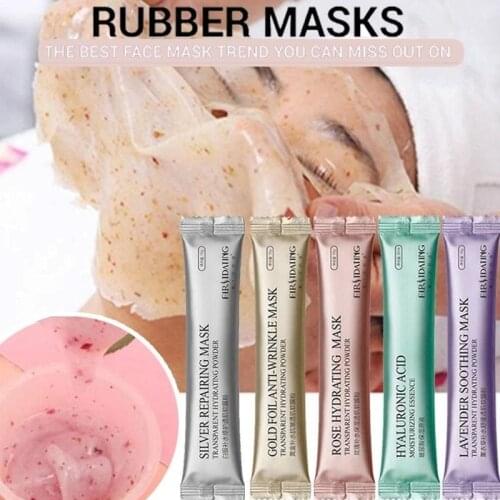 Natural DIY SPA Collagen Rose Hyaluronic Acid Soft Mask Powder Face Mask Anti Aging Anti Wrinkle Peel Off Rubber Mask
