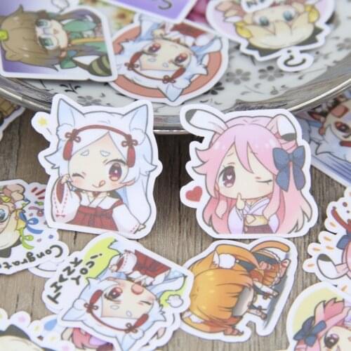New 40pcs Comic character expressio for phone car Label Decorative Stationery Stickers Scrapbooking DIY Diary Album toy Sticker
